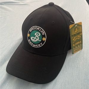 Brooklyn Brewery Logo Hat - Black OS Velcro Adjustable Strap - New with tags!